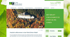 Desktop Screenshot of klinik-brilon-wald.de